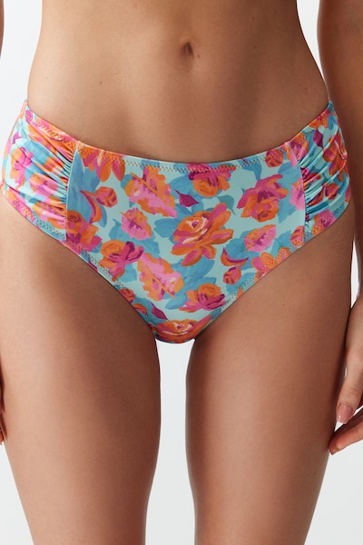 Trendyol Bikini bottom in XS in Blue / Aqua / Orange / Pink, Item view