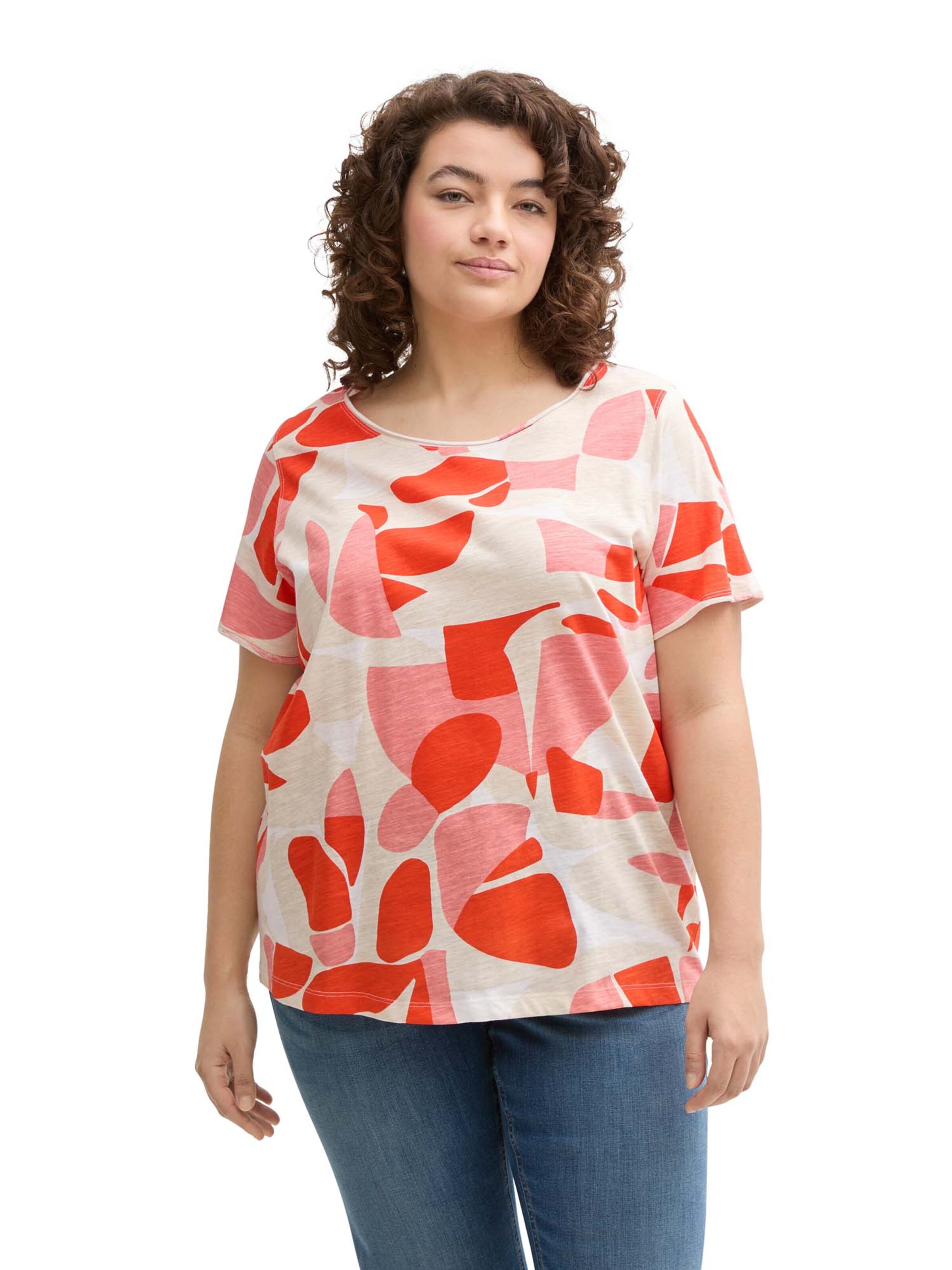 Maglietta di Tom Tailor Women + in rosso: frontale