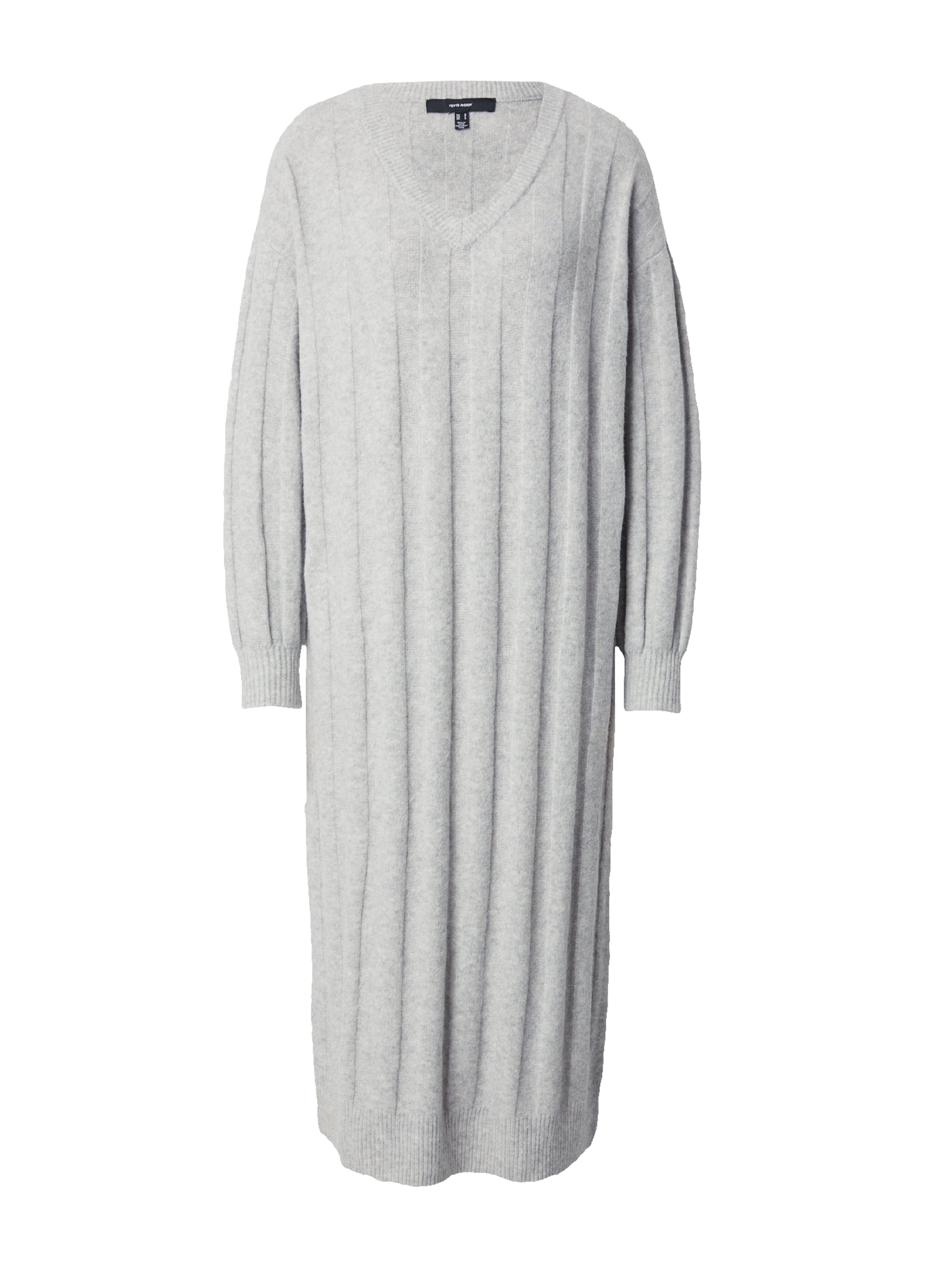 VERO MODA Úpletové šaty 'Verity' – šedá: přední strana