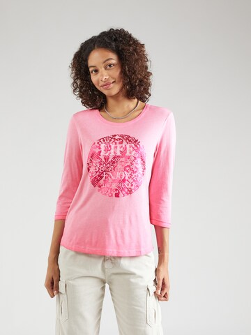 Soccx T-shirt i rosa: framsida