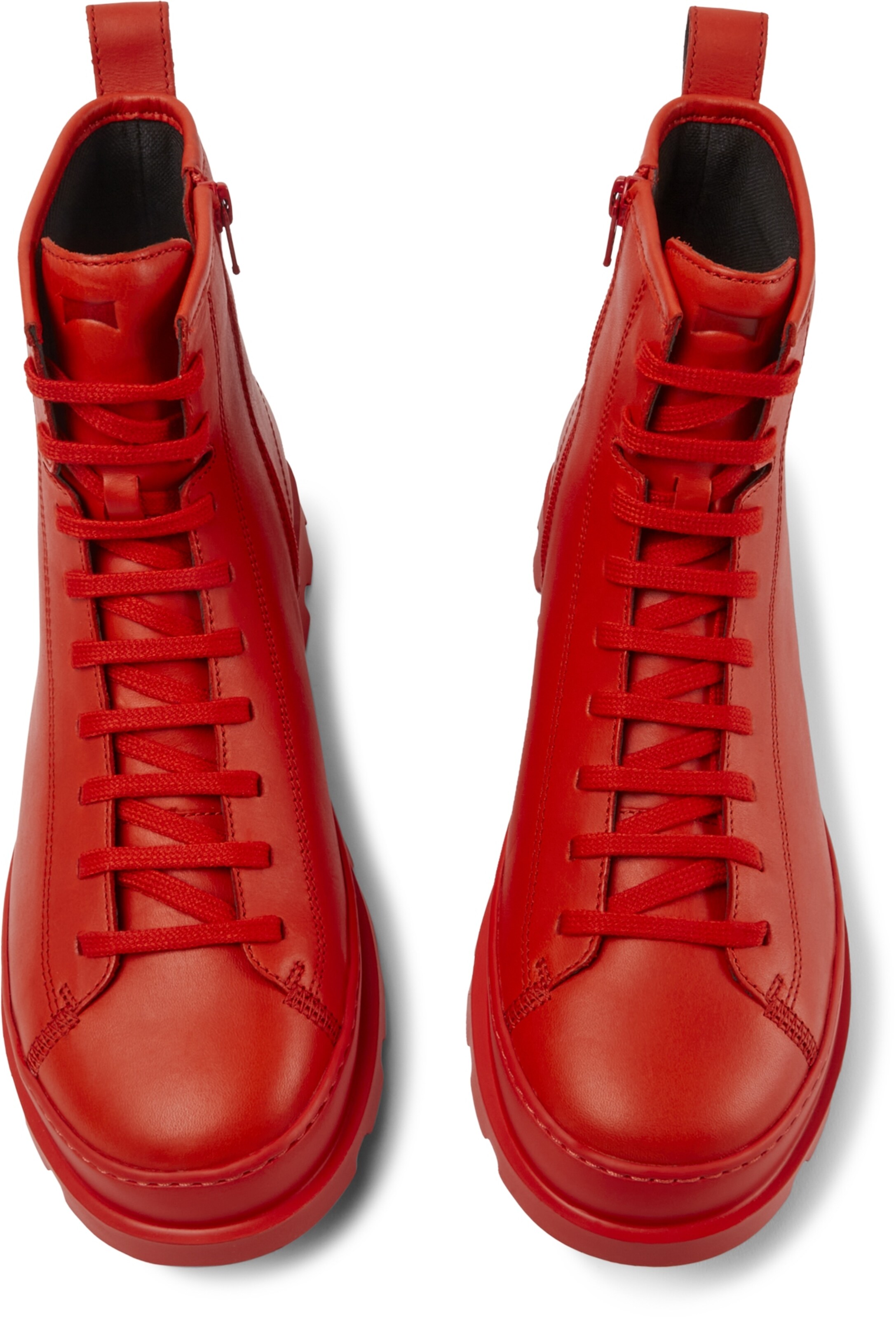 CAMPER Lace-up boots 'Brutus' in Red