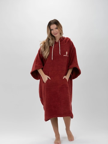 Pacifique Sud Sport-Bademantel 'Surf' in Rot