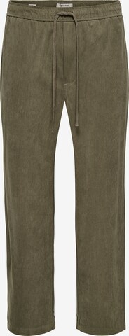 Pantaloni 'ONSFADE' di Only & Sons in verde: frontale