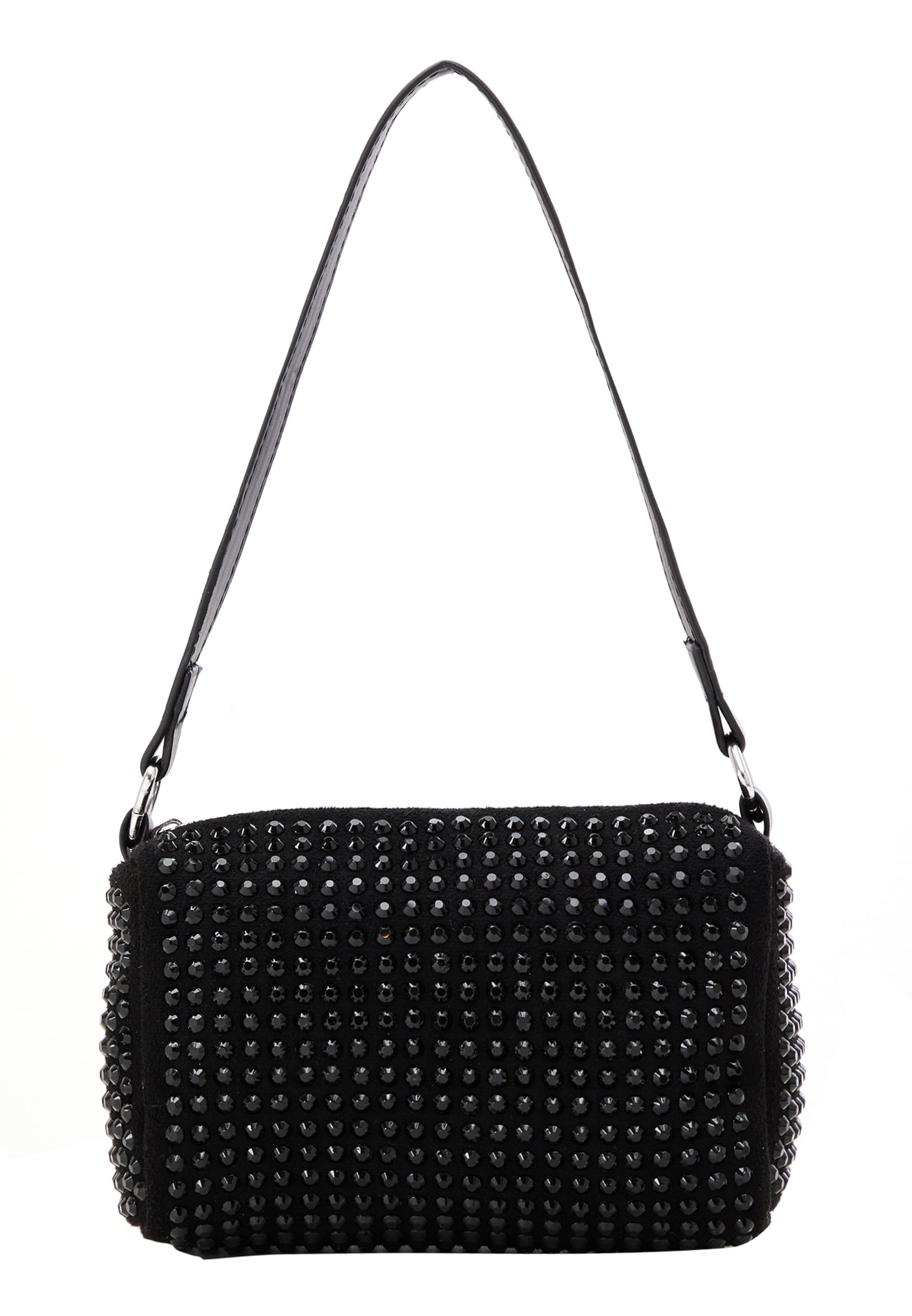 faina - Mala de ombro em preto: frente