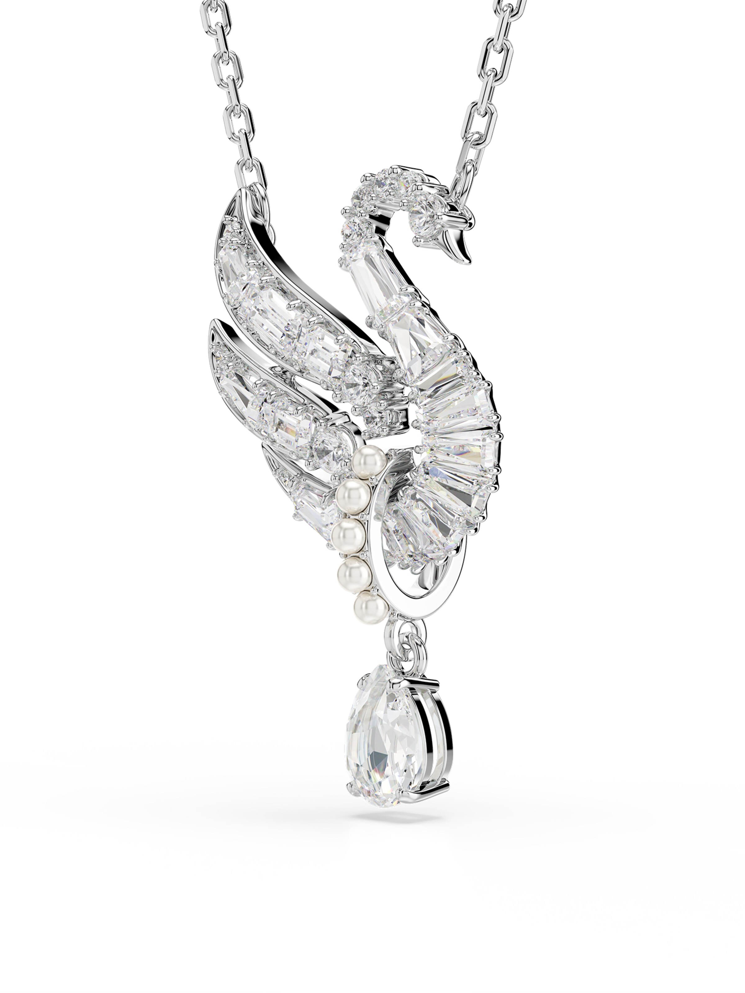 Swarovski Necklace 'Swan' in Silver