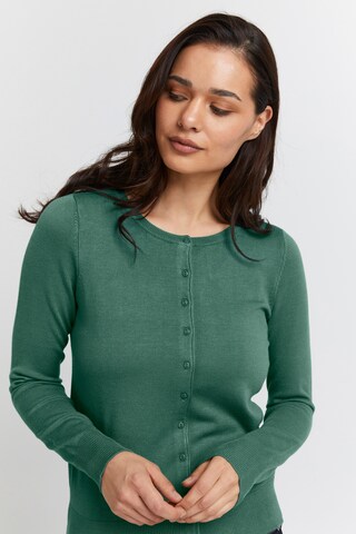 Fransa Knit Cardigan in Green