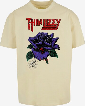 Merchcode Shirt 'Thin Lizzy - Rose' in Beige: voorkant