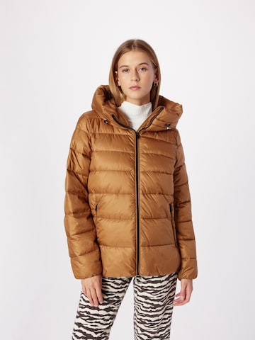 ESPRIT Zimní bunda – hnědá: přední strana