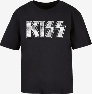 T-shirt oversize 'Kiss ' F4NT4STIC en noir : devant