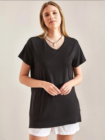 T-shirt Bianco Lucci en noir : devant