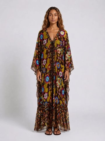 Miss June - Vestido 'Caftan Long Delilah' em castanho