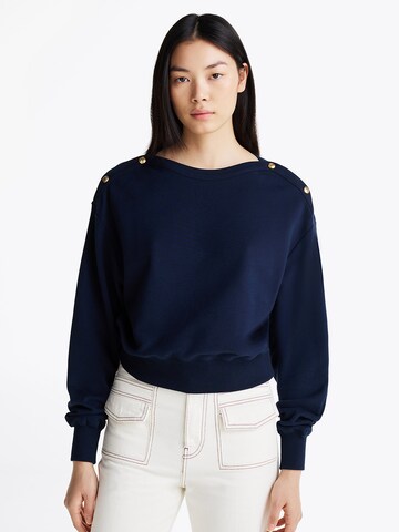 TOMMY HILFIGER Sweatshirt in Blauw: voorkant
