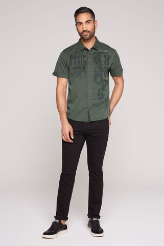 CAMP DAVID Regular fit Button Up Shirt in Green