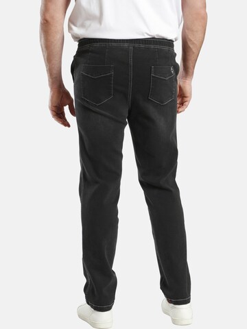 Charles Colby Loosefit Schlupfjeans ' Baron Tecel ' in Schwarz