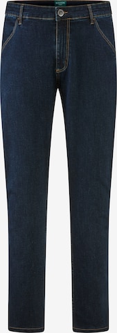 Boston Park Slimfit Jeans in Blauw: voorkant