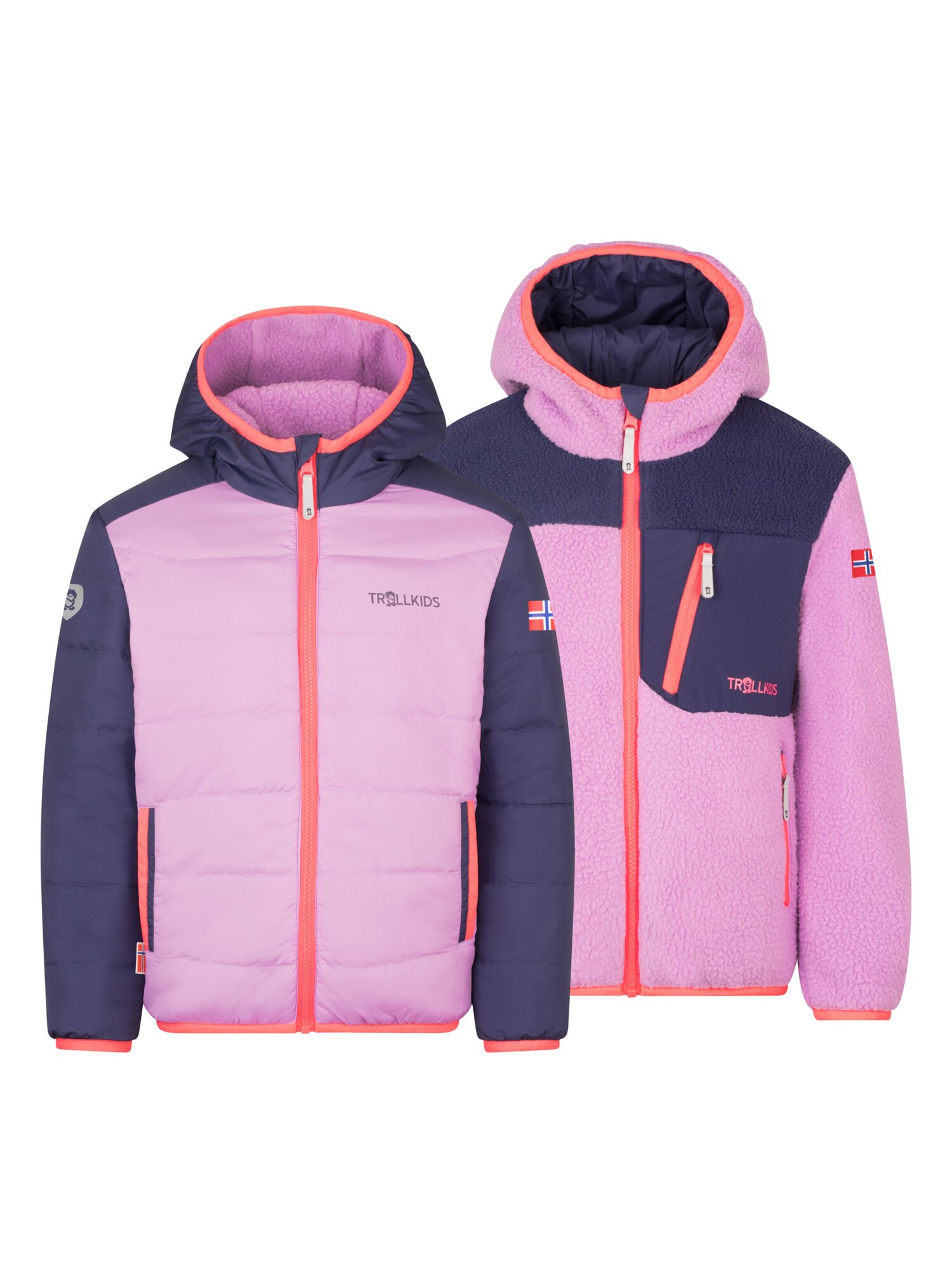 TROLLKIDS Outdoor jacket in Purple: front