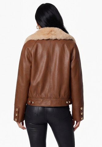 faina Between-season jacket in Brown