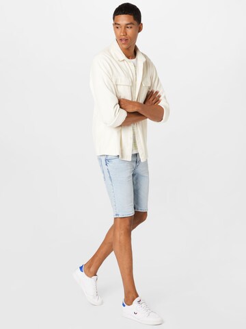 TOM TAILOR DENIM Skinny Shorts in Blau