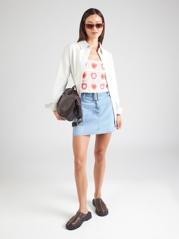 Hailys Knitted Top 'Si44nja' in White