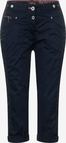 CECIL Regular Broek in Blauw: voorkant