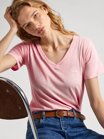 Pepe Jeans Тениска 'LORETTE' в розово