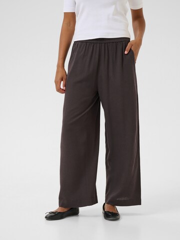 Wide leg Pantaloni 'KAmilia' di Kaffe in nero: frontale