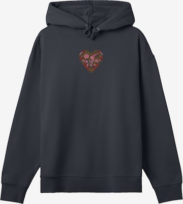 Pull-over 'Blumen Herz' F4NT4STIC en noir : devant