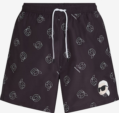 Karl Lagerfeld Uimashortsit värissä musta / valkoinen, Tuotenäkymä