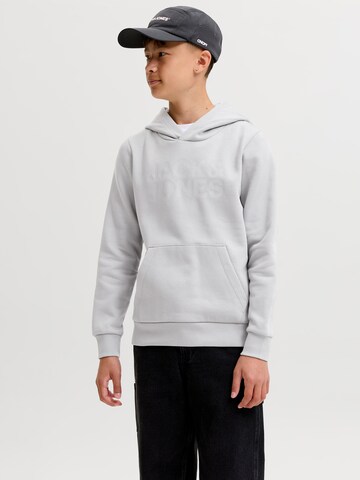 pelēks Jack & Jones Junior Standarta piegriezums Sportisks džemperis 'JJECORP': no priekšpuses