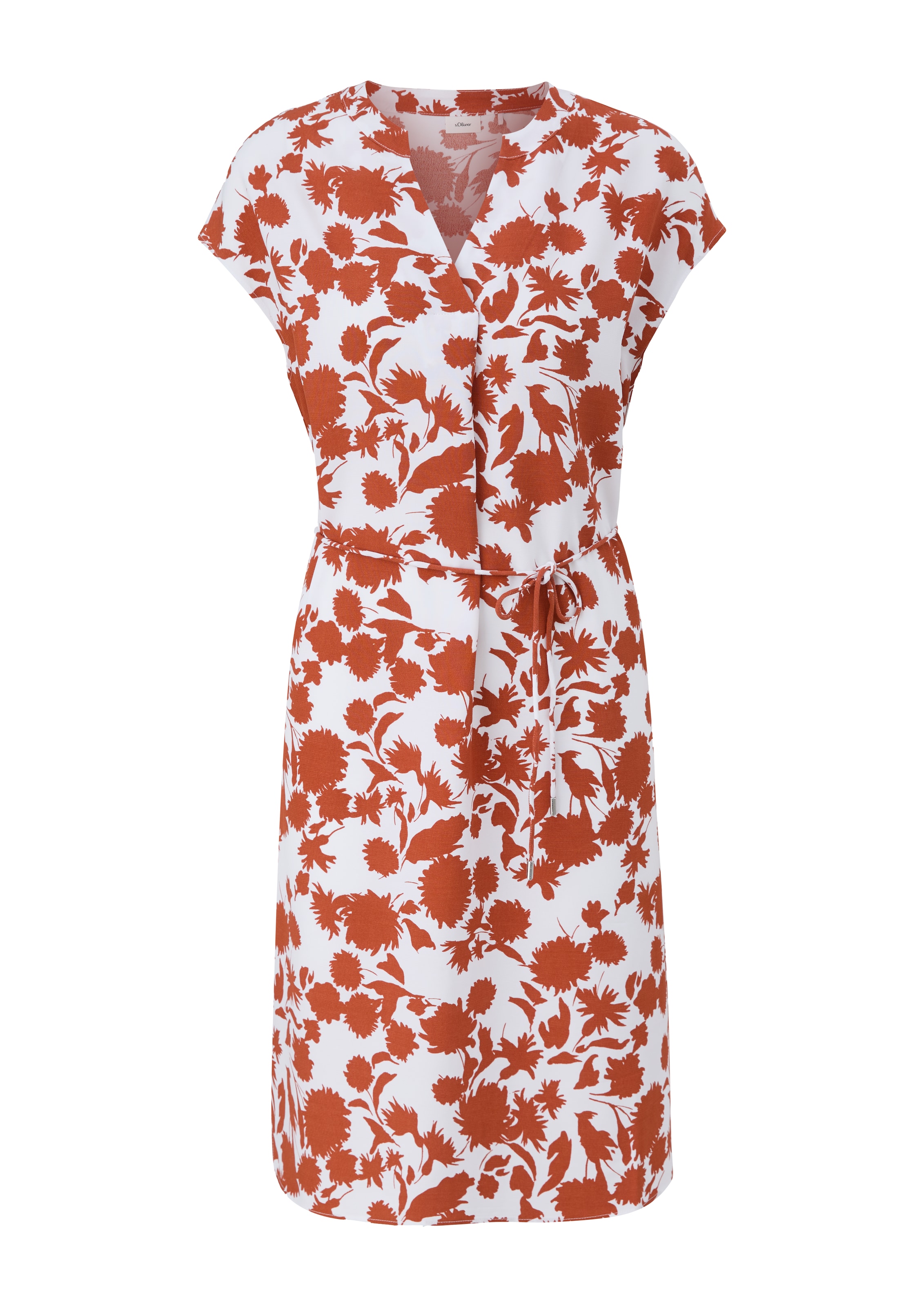 s.Oliver BLACK LABEL Καλοκαιρινό φόρεμα σε καφέ: μπροστά