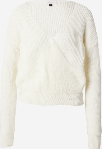 Femme Luxe Sweter 'KAYLEE' w kolorze biały: przód