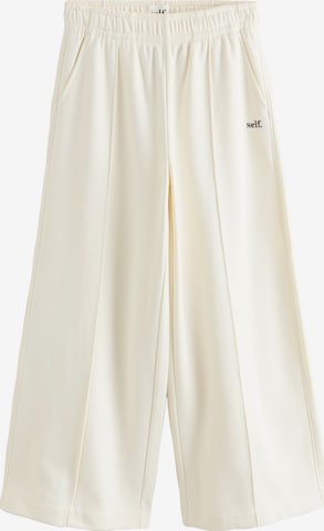 self. Wide Leg Housut värissä beige: etupuoli