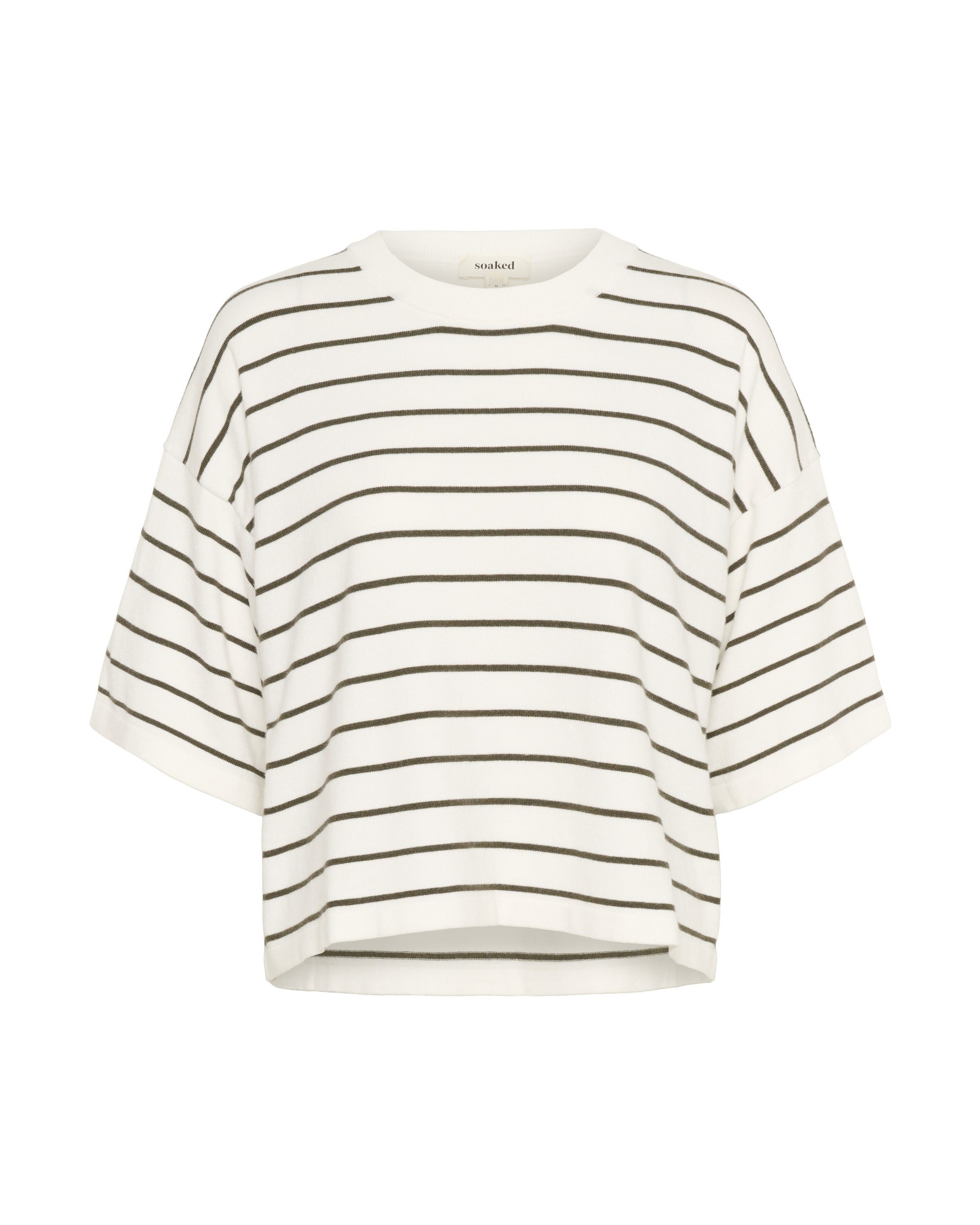 SOAKED IN LUXURY Sweater 'SLSpina' in White: front