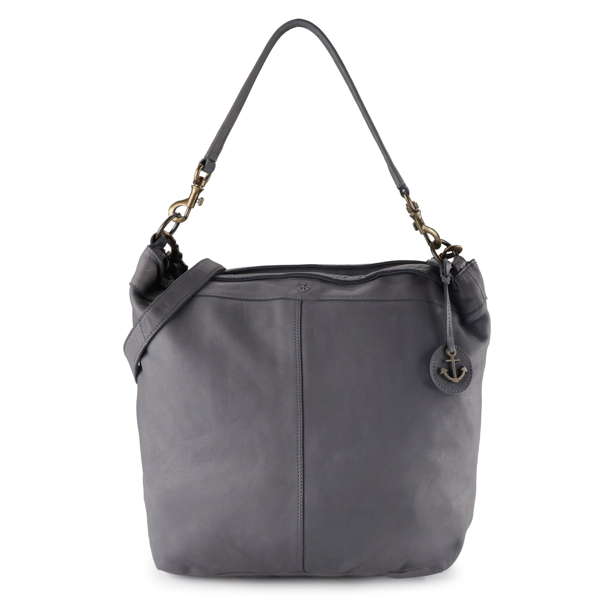 Harbour 2nd Shoulder Bag 'Anchor Love ' in Grey: front