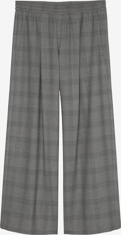 Marc O'Polo DENIM Wide leg Pleat-Front Pants in Grey: front