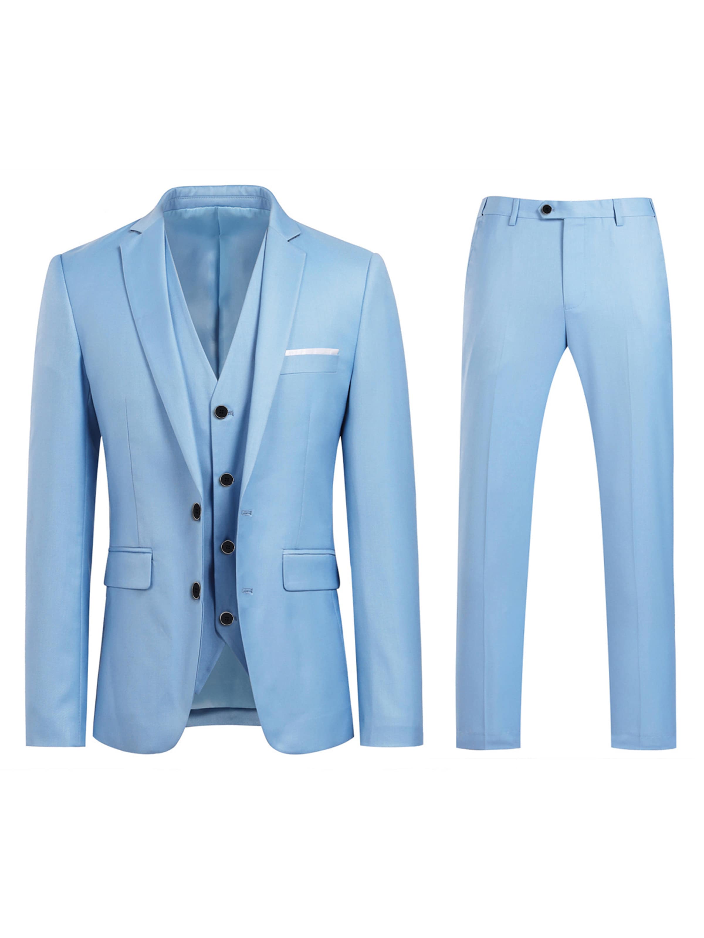 Youthup Slimfit Anzug in Blau: Vorderseite