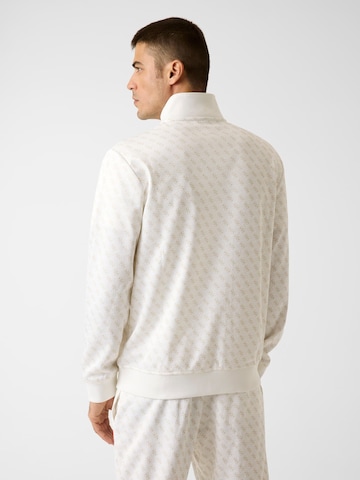 Giacca di felpa sportiva di GUESS in bianco