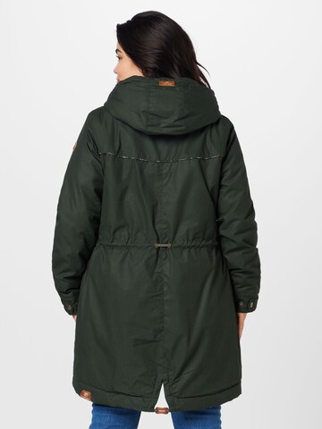 Ragwear Plus - Parka meia-estação 'CANNY' em verde