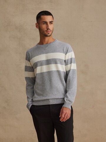 DAN FOX APPAREL Sweater 'Ludwig' in Grey: front