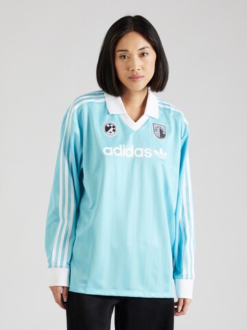 ADIDAS ORIGINALS Shirt 'SOCCER' in Blau: Vorderseite