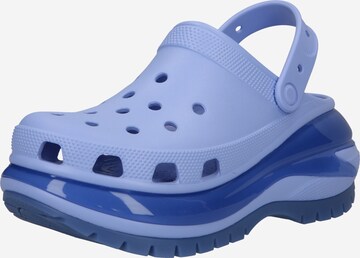 Crocs Clogs in Blue: front