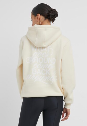 Miss Tee - Sudadera 'Back Around' en beige: frente