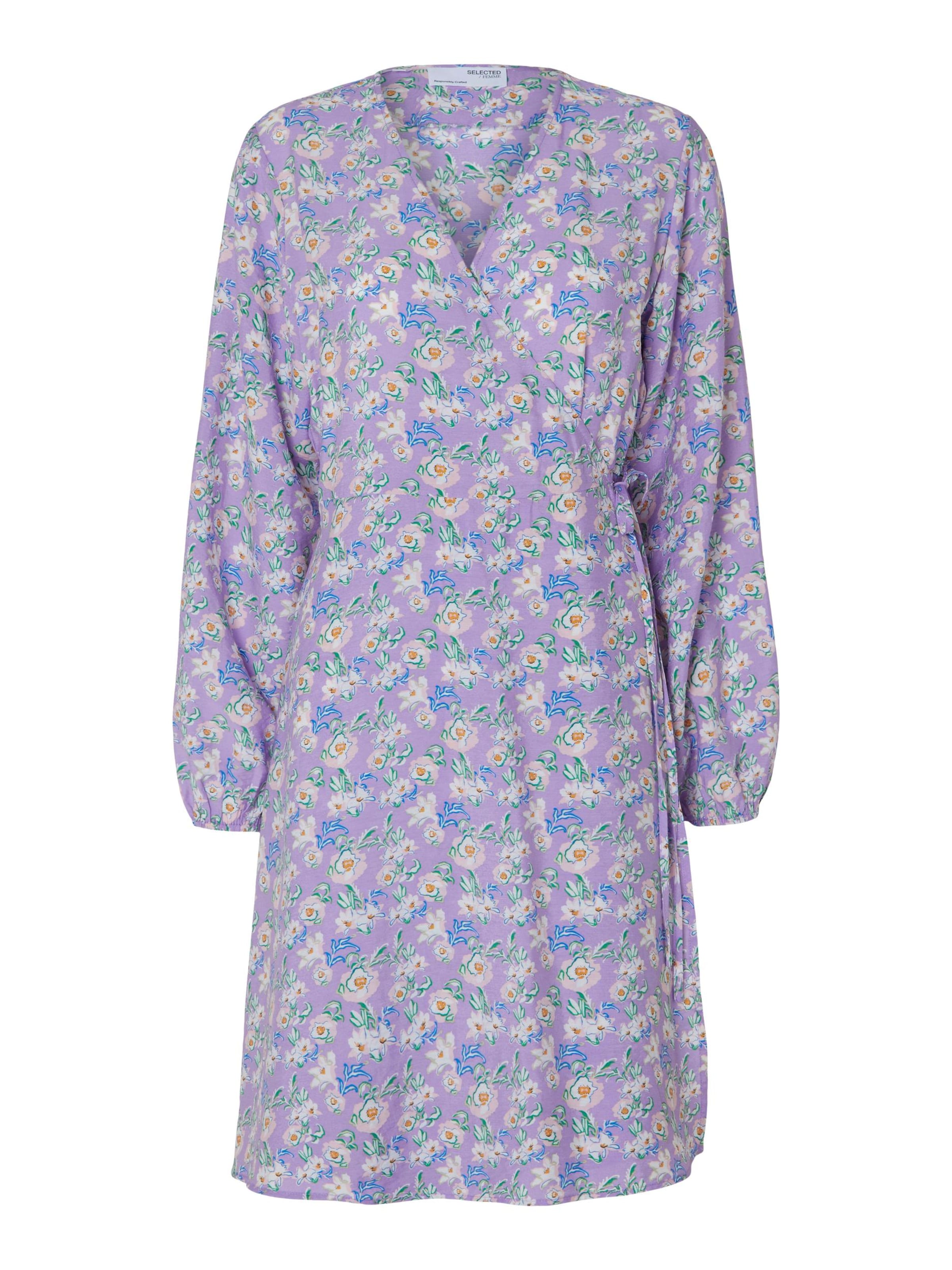 SELECTED Dress 'Fiola' in Purple: front