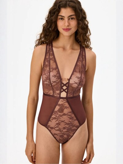 Penti Blouse Bodysuit 'Bodys' in XS in Burgundy, Item view