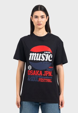 Oldskull Shirt 'Asian Osaka Music' in Black