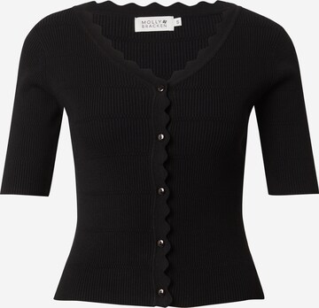 Molly BRACKEN Knit Cardigan in Black: front