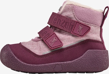 Affenzahn First-Step Shoes 'Snuggy' in Pink: front