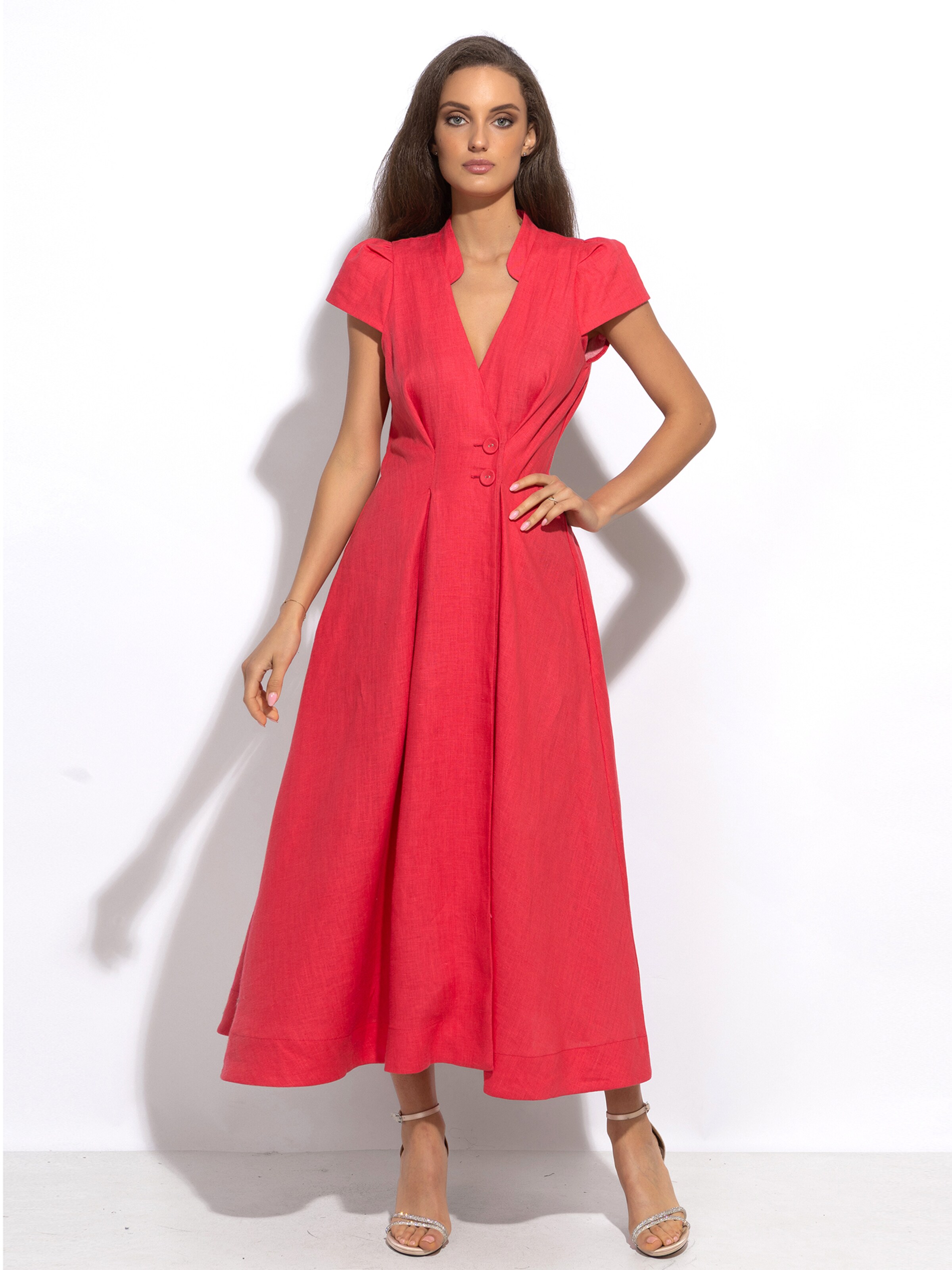 JIORO Kleid 'ESSENTIALS' in Pink