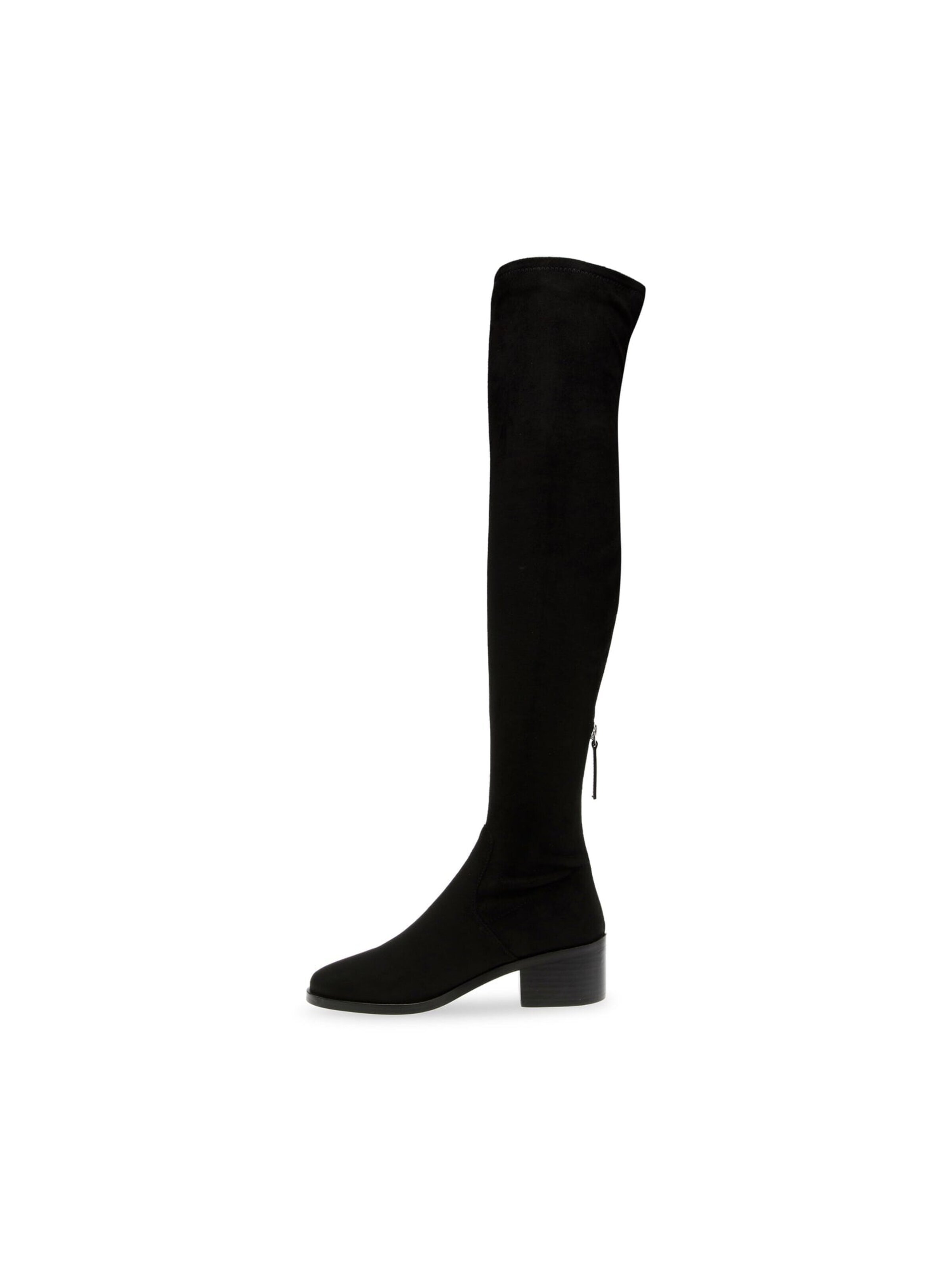 STEVE MADDEN Kozaki 'Salvador Stretch Microsuede Black' w kolorze czarny