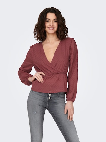 ONLY - Blusa 'PALMA' em vermelho: frente